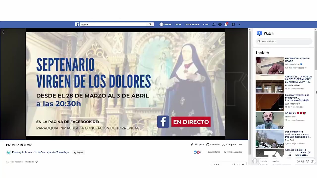 Imagen de Un septenario de los Dolores «virtual»