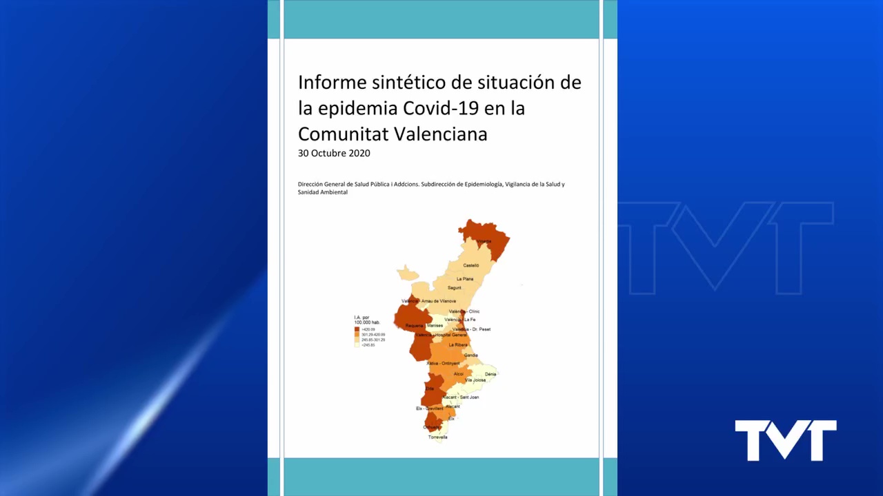 Imagen de Conocemos la situación de la epidemia Covid-19 en la CV a fecha 30 de octubre