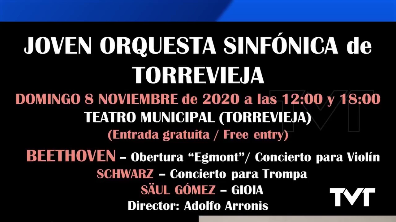 Imagen de Dos conciertos de la Joven Orquesta Sinfónica de Torrevieja este domingo 8 de noviembre
