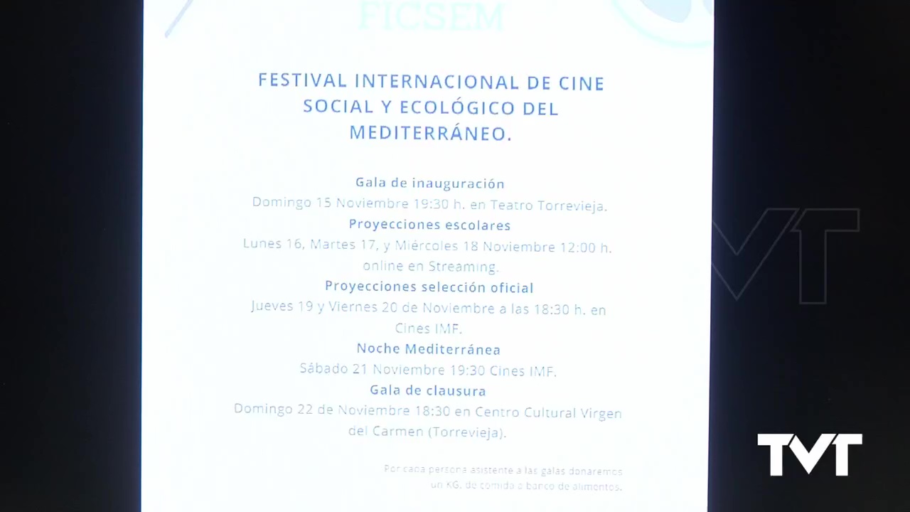 Imagen de Torrevieja acogerá el I Festival de cine social y ecológico con representación de 17 países
