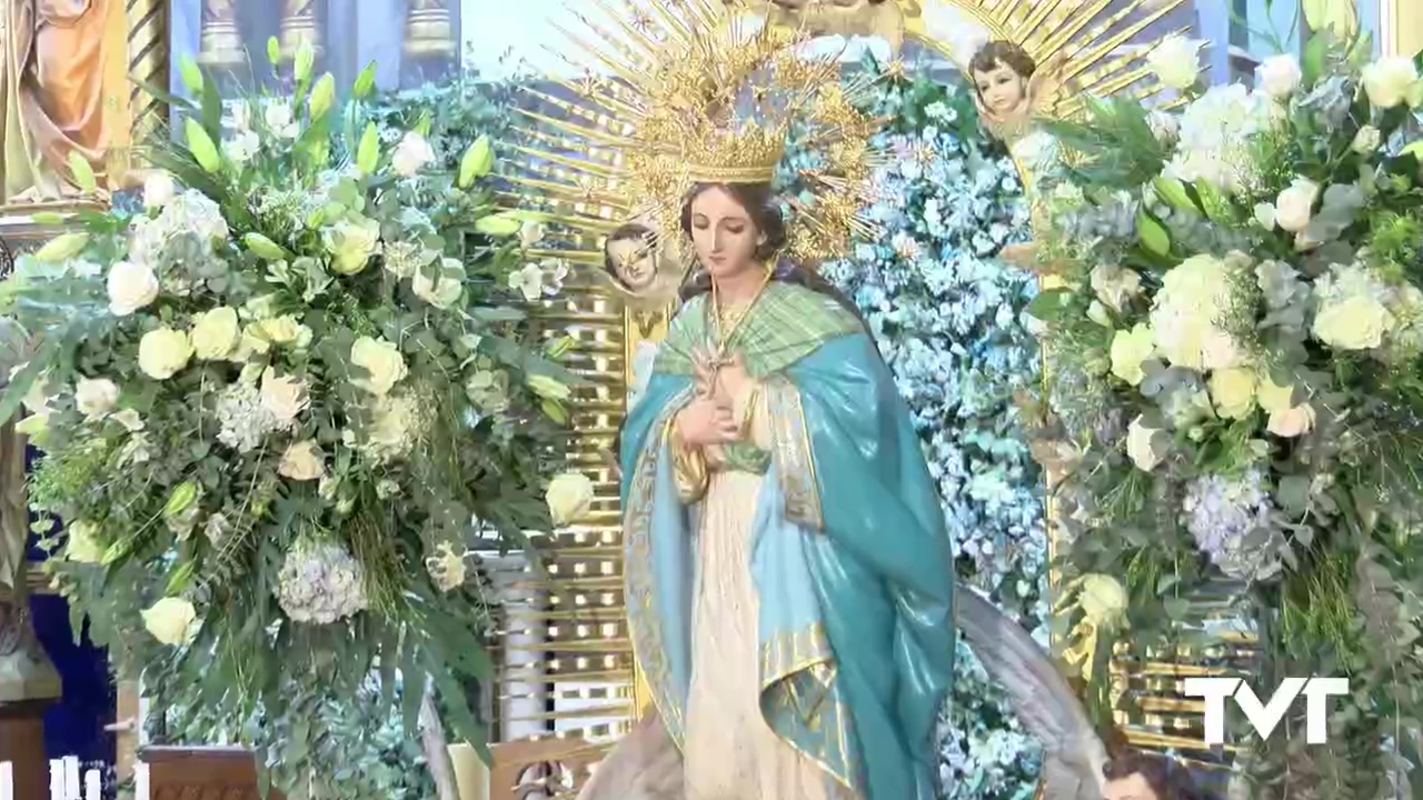 Imagen de Un día de la Purísima sin procesión y aforo reducido pero que se vivió con devoción