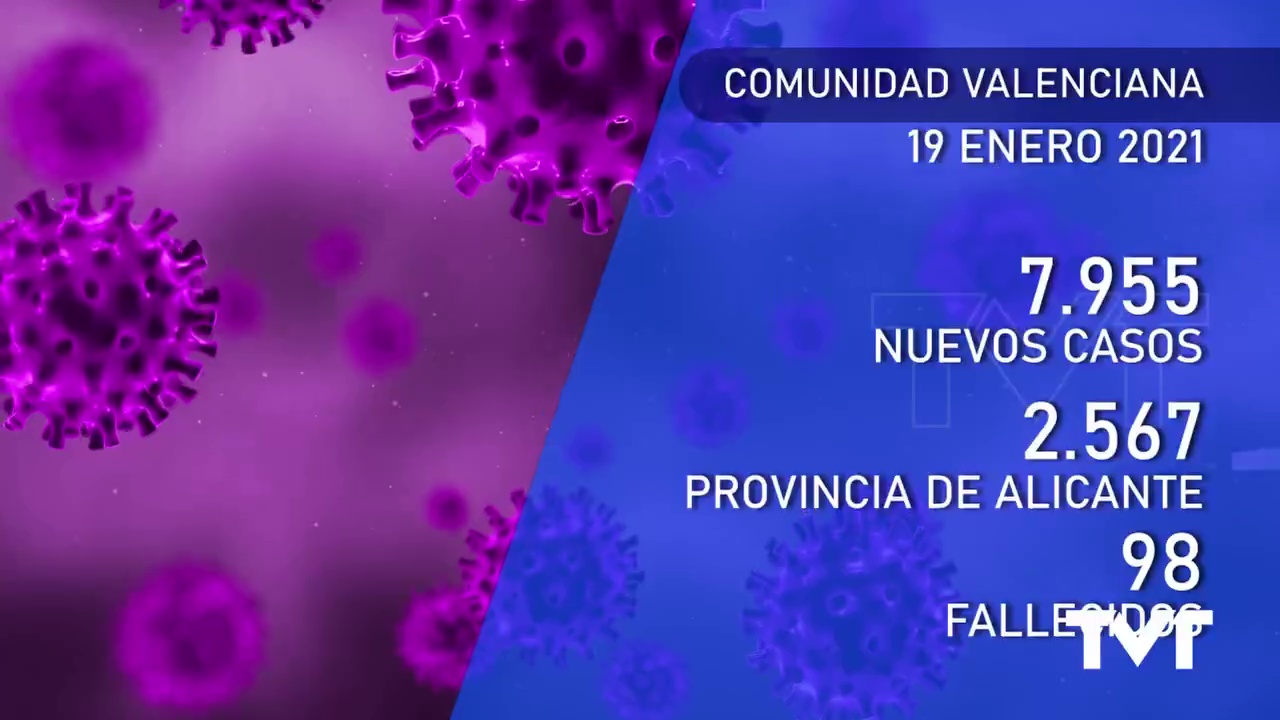 Imagen de Jornada 19 de enero: 7.955 nuevos casos de coronavirus en la Comunidad Valenciana