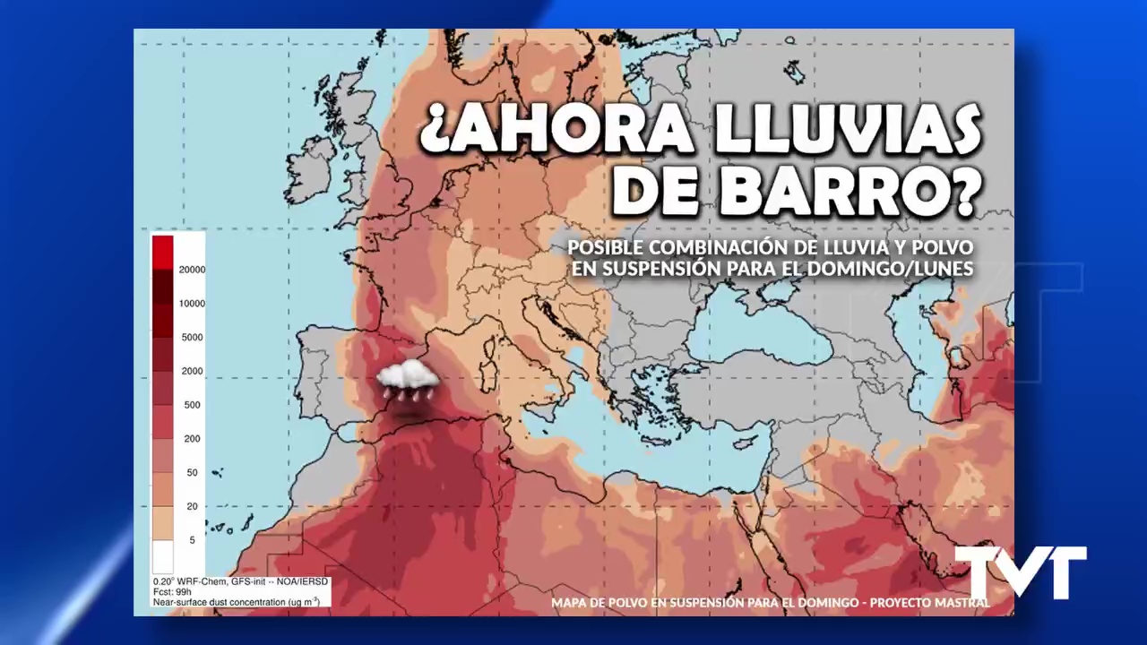 Imagen de Posibilidad de lluvia de barro en los próximos días