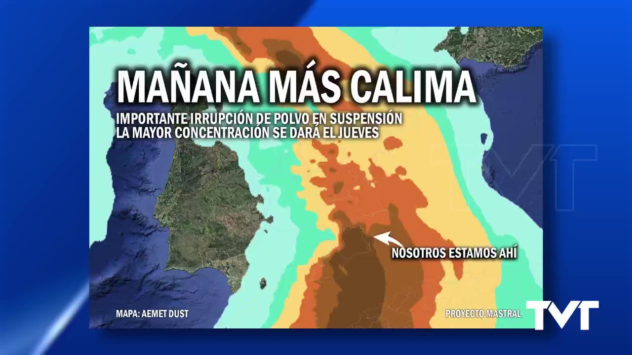 Imagen de Más calima durante la jornada del jueves