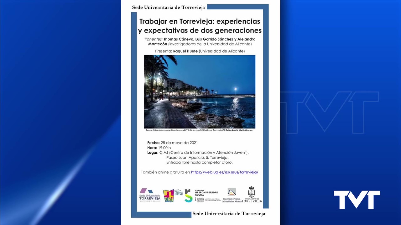 Imagen de La UA presenta investigación sobre percepción y expectativas del trabajo en Torrevieja