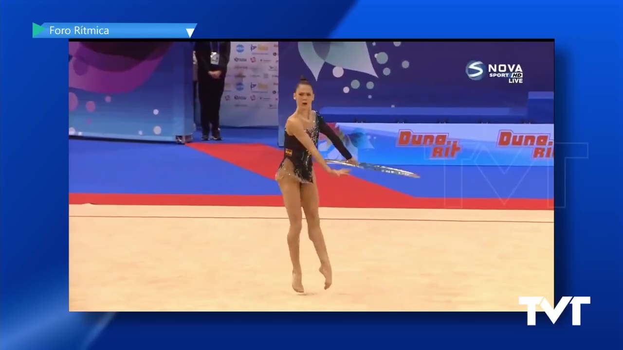 Imagen de Polina Berezina decimoquinta clasificada en el Europeo de Gimnasia rítmica