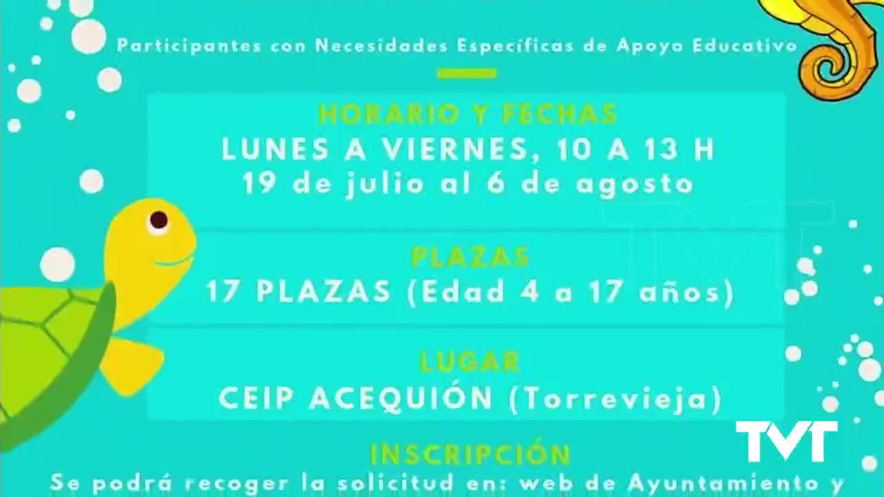 Imagen de Abierto plazo de solicitudes para la escuela de verano Caballito de Mar