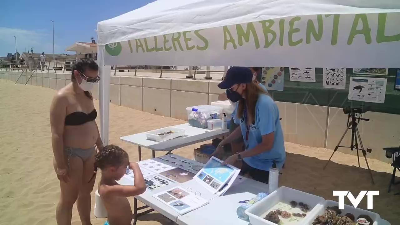 Imagen de Las playas de Torrevieja añaden un valor añadido: los talleres de educación ambiental