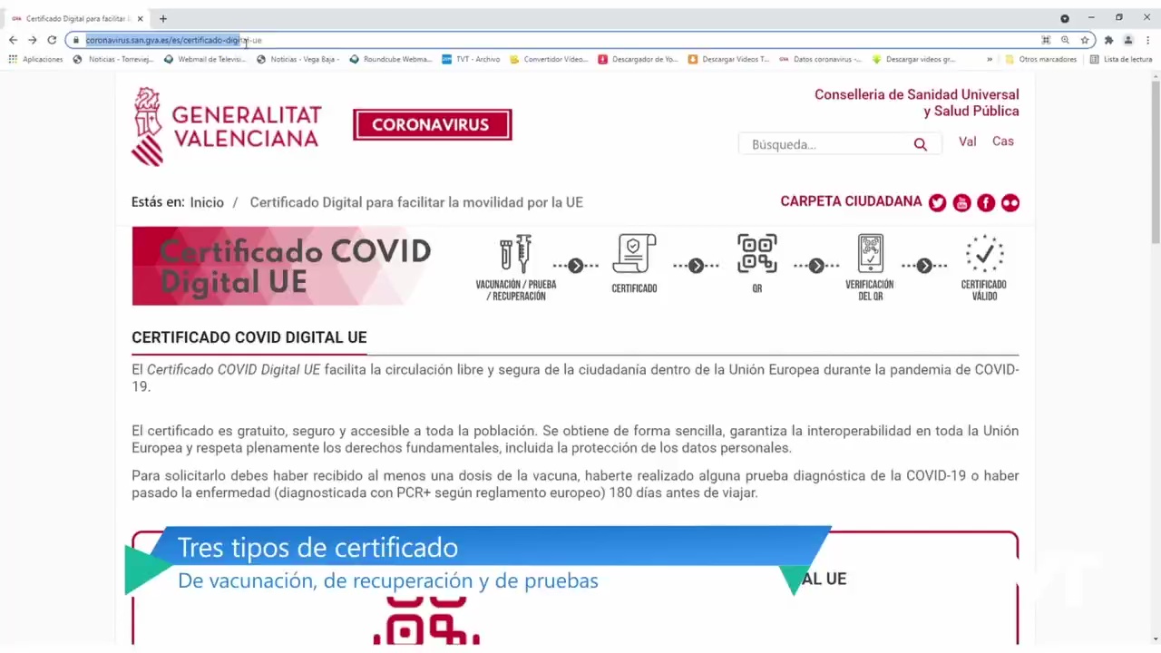 Imagen de Así se obtiene el certificado COVID Digital que acredita la vacunación