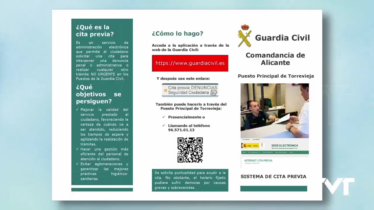 Imagen de La Guardia Civil de Torrevieja formará parte de la fase piloto de implementación de la cita previa