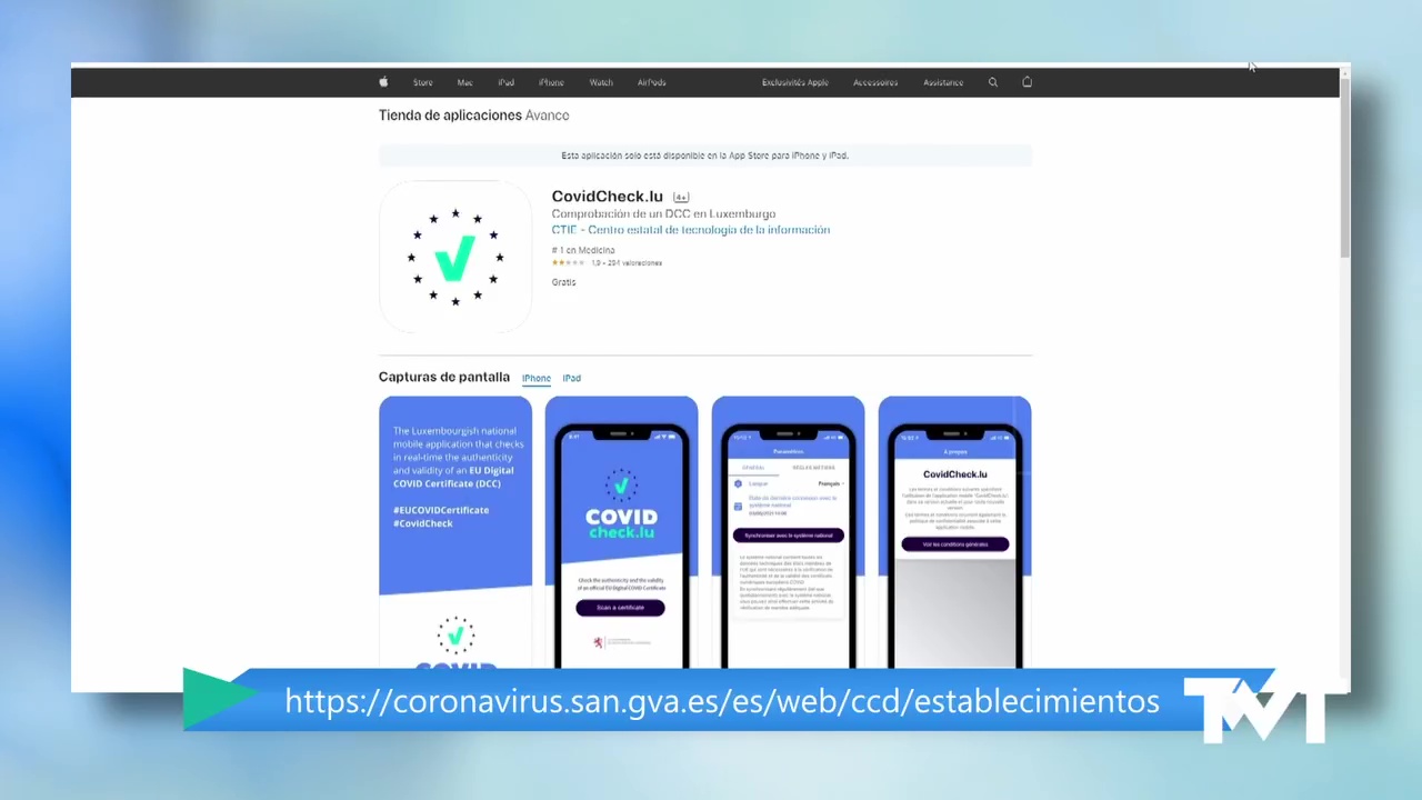 Imagen de Los establecimientos pueden descargar APP para verificar autenticidad certificado COVID