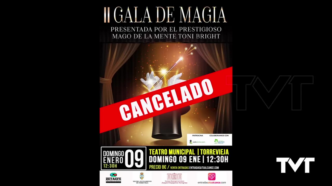 Imagen de Se cancela el espectáculo de magia previsto para el domingo, 9 de enero, en el Teatro Municipal