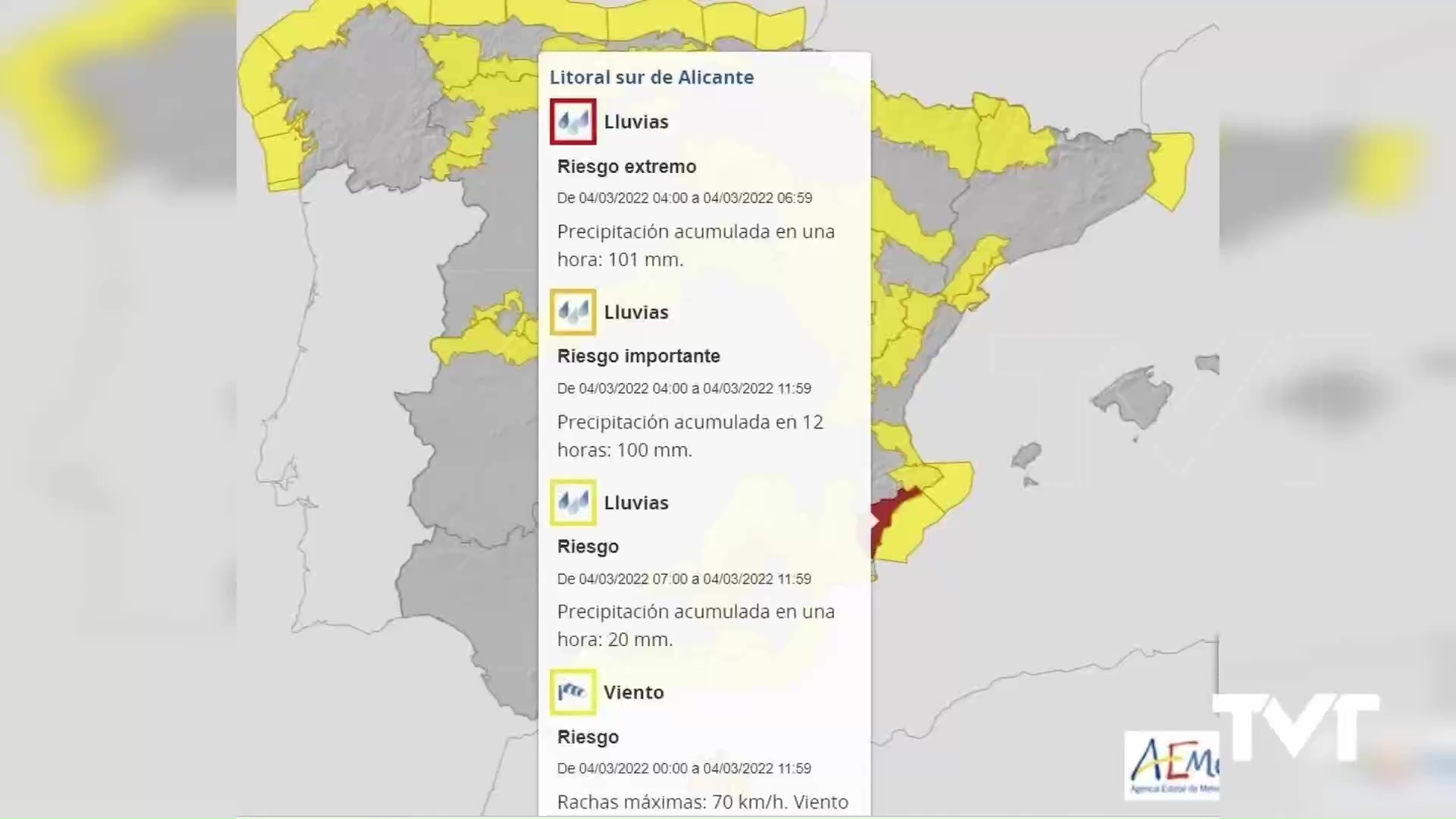 Imagen de Las rachas de viento han alcanzado los 90 km/h en Torrevieja