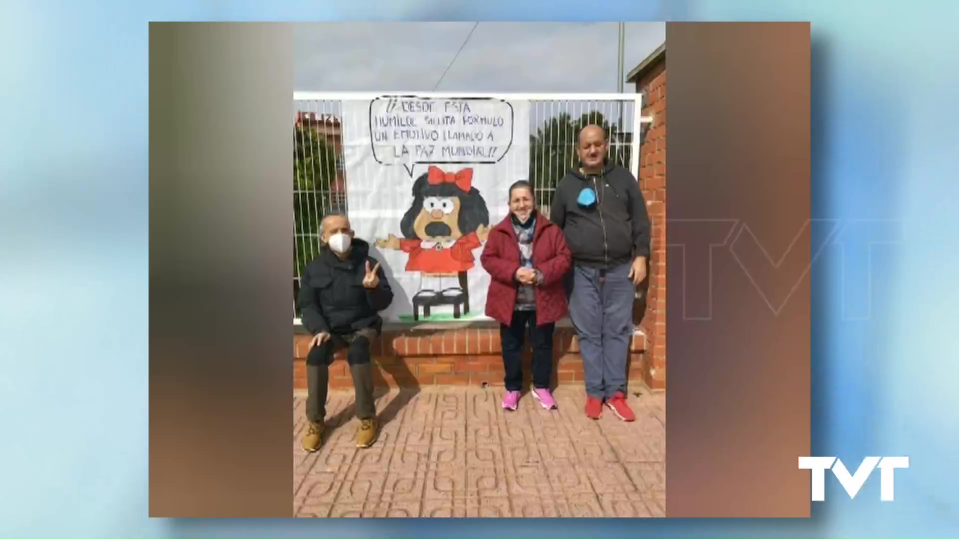 Imagen de Alpe Torrevieja muestra su apoyo al pueblo ucraniano. Dice NO a la guerra y clama por la paz.