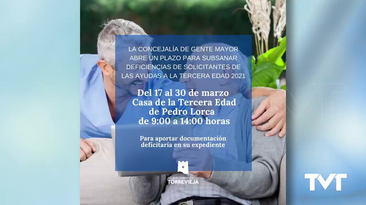 Imagen de Se abre plazo para subsanar deficiencias de solicitantes de las ayudas tercera edad