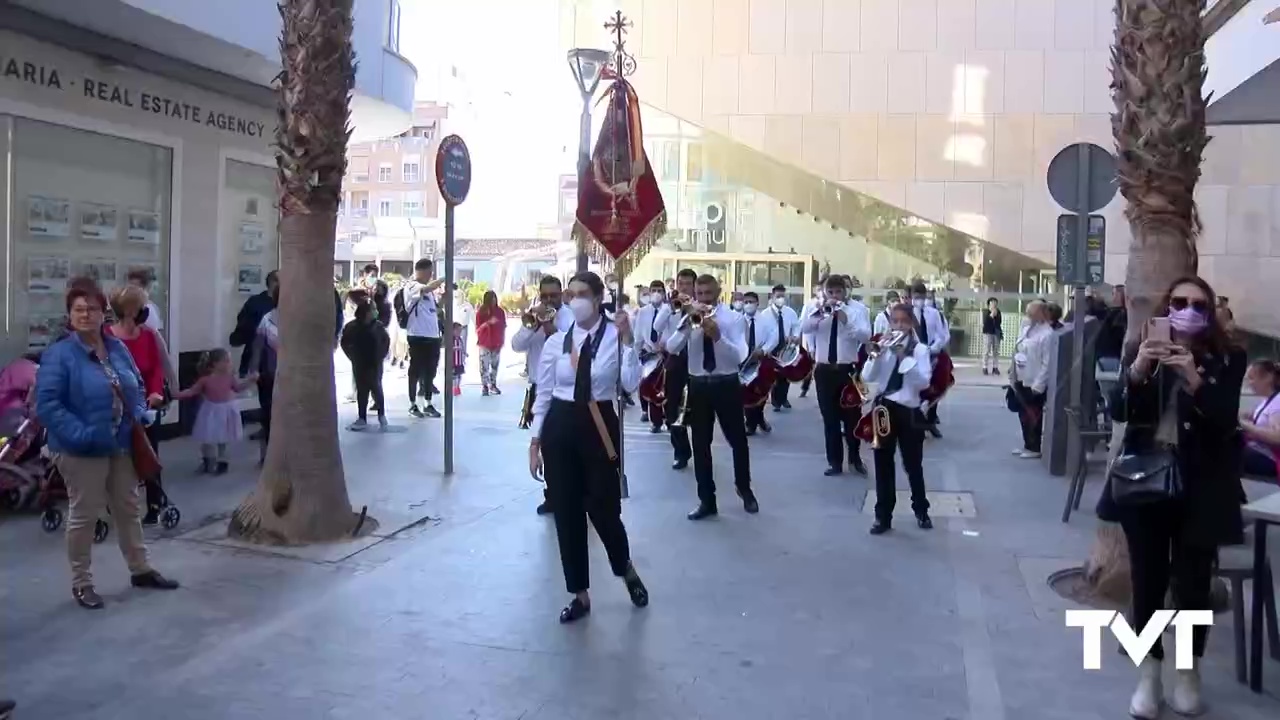 Imagen de Traslados en procesión del Cristo de la Flagelación, Nazareno y trono infantil de San Juan