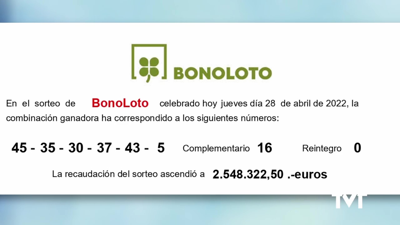 Imagen de El sorteo de la Bonoloto deja un premio de casi 200.000 euros en Torrevieja