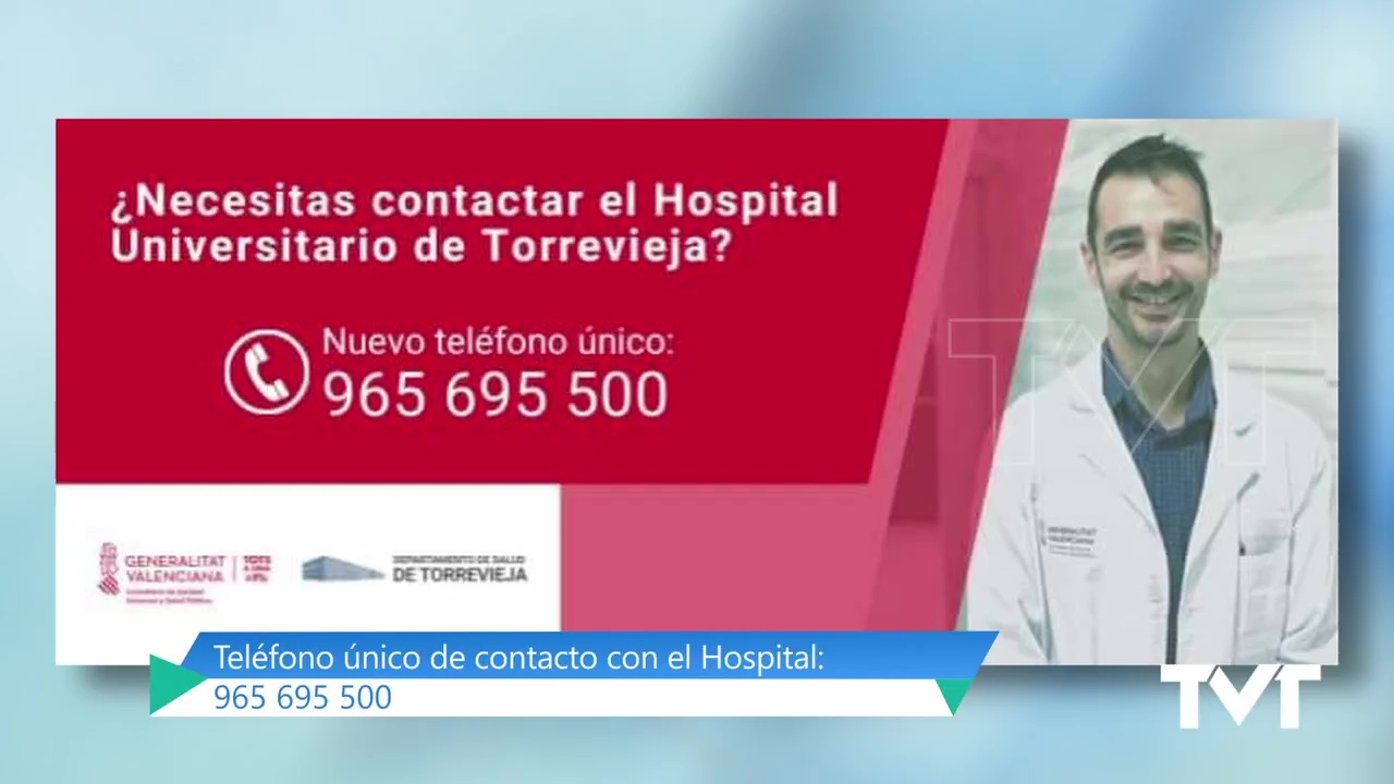 Imagen de Nuevo teléfono único de contacto con el Hospital de Torrevieja
