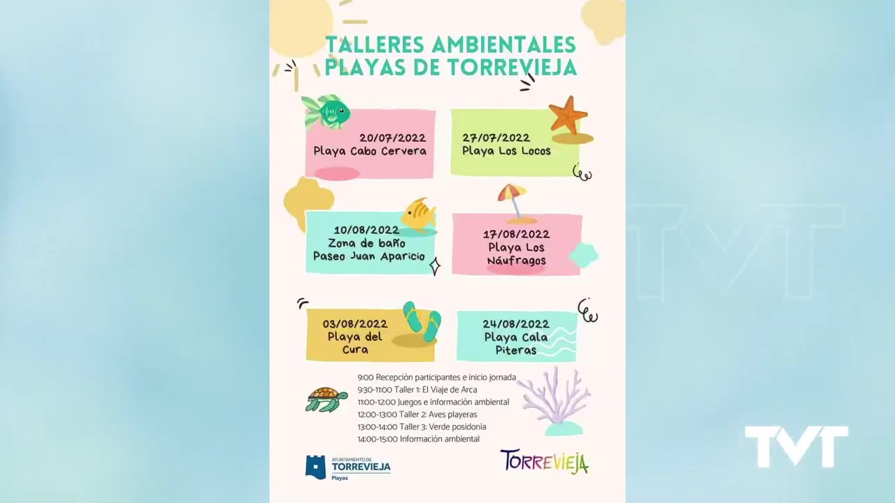 Imagen de El 10 de agosto se retoman los talleres medioambientales en las playas