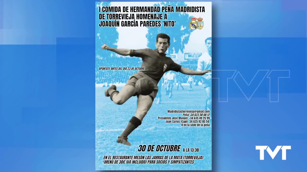 Imagen de La peña madridista de Torrevieja prepara un homenaje a Nito