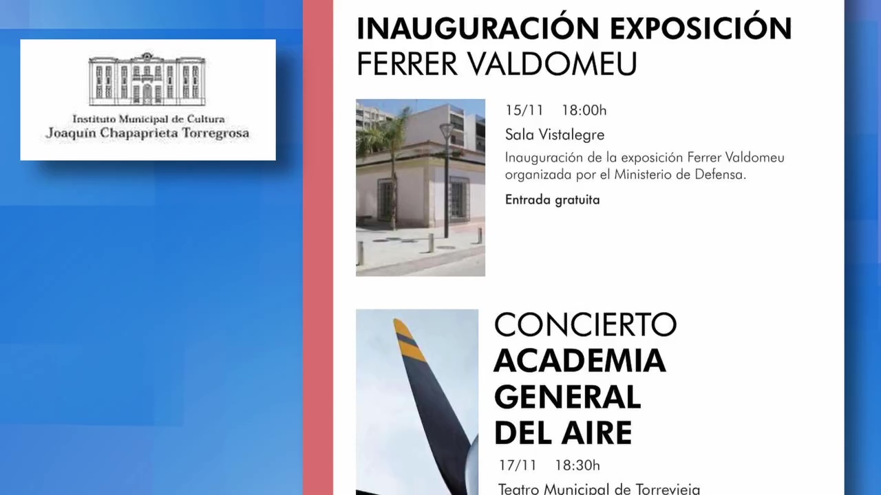 Imagen de Conferencia, exposición y concierto con la subdelegación de defensa y Academia General del Aire