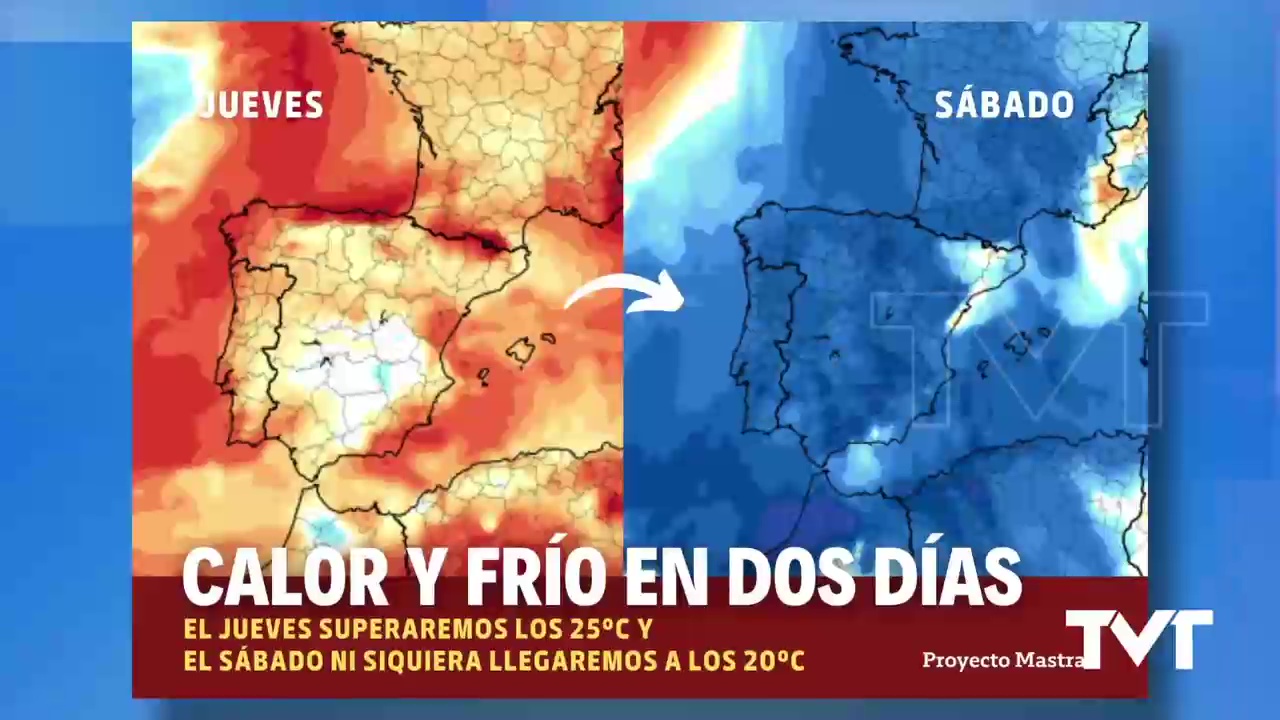 Imagen de Del calor al frío. De los más de 25 grados del jueves a los menos de 20 el sábado