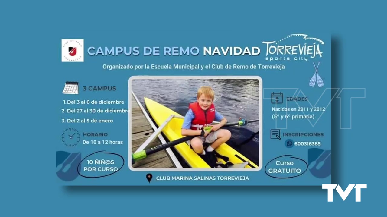 Imagen de Campus de remo gratuitos para los meses de diciembre y enero