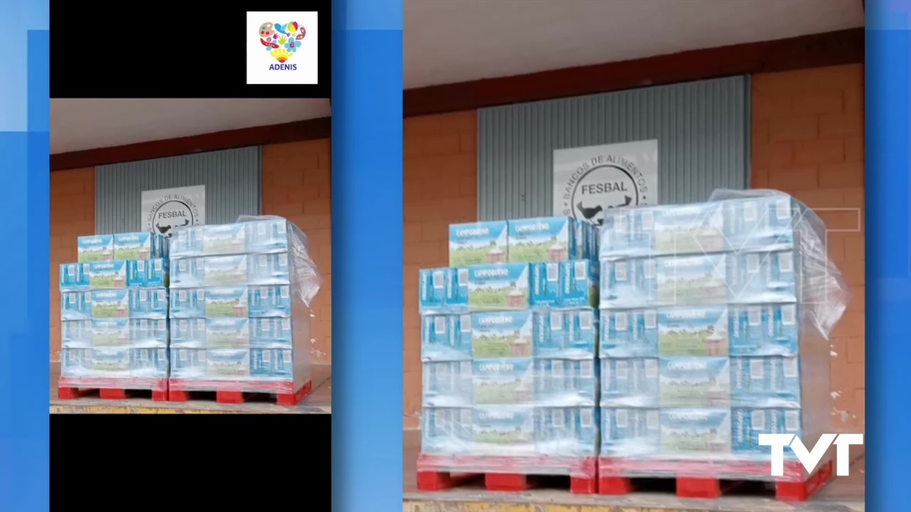 Imagen de Adenis recibe 3800 kilos de alimentos del Banco de Alimentos Fesbal