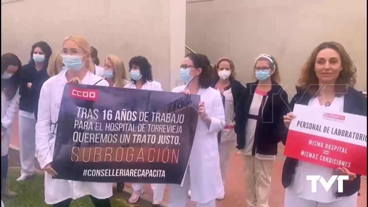 Imagen de Los trabajadores de laboratorio del Hospital continúan reivindicando su subrogación