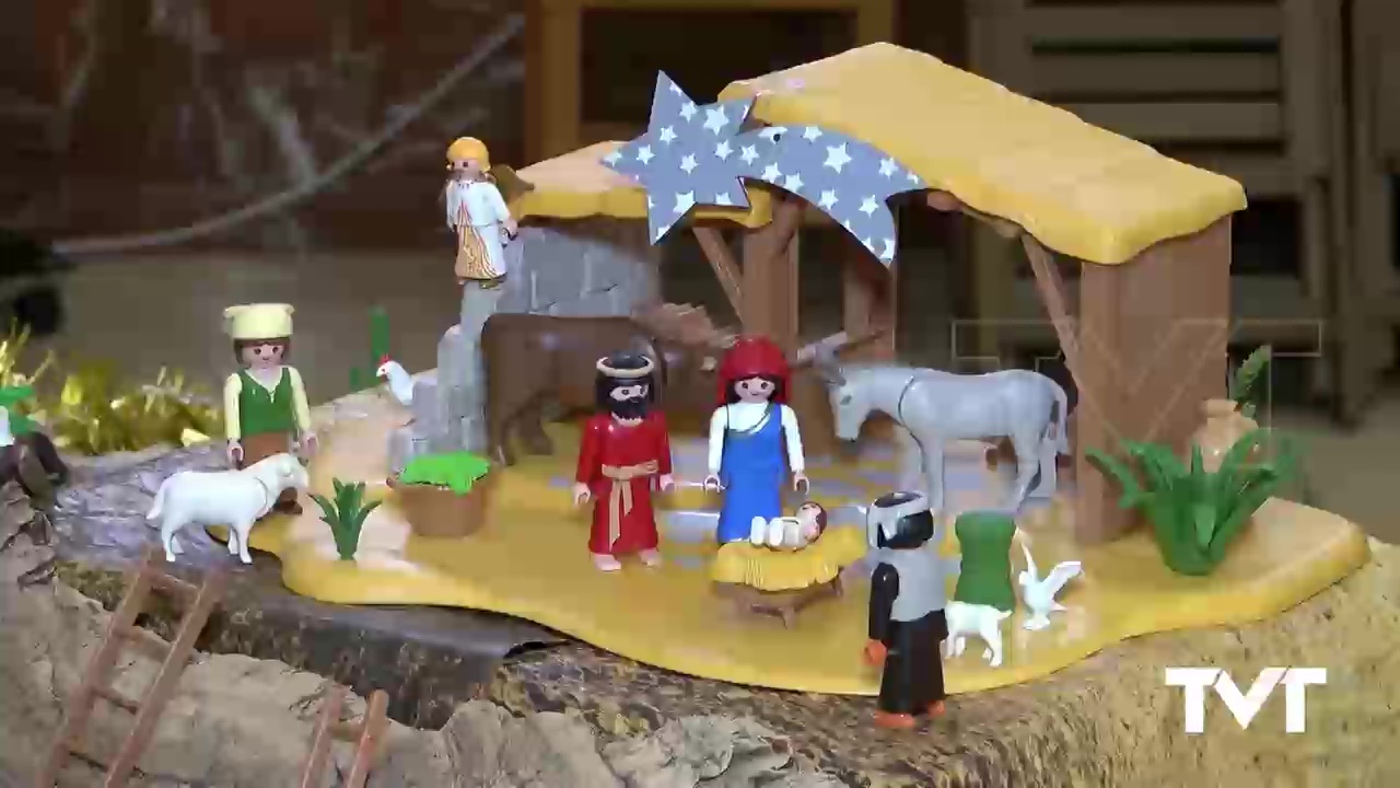 Imagen de La Parroquia de San Roque y Santa Ana muestra un Belén con figuras de Playmobil