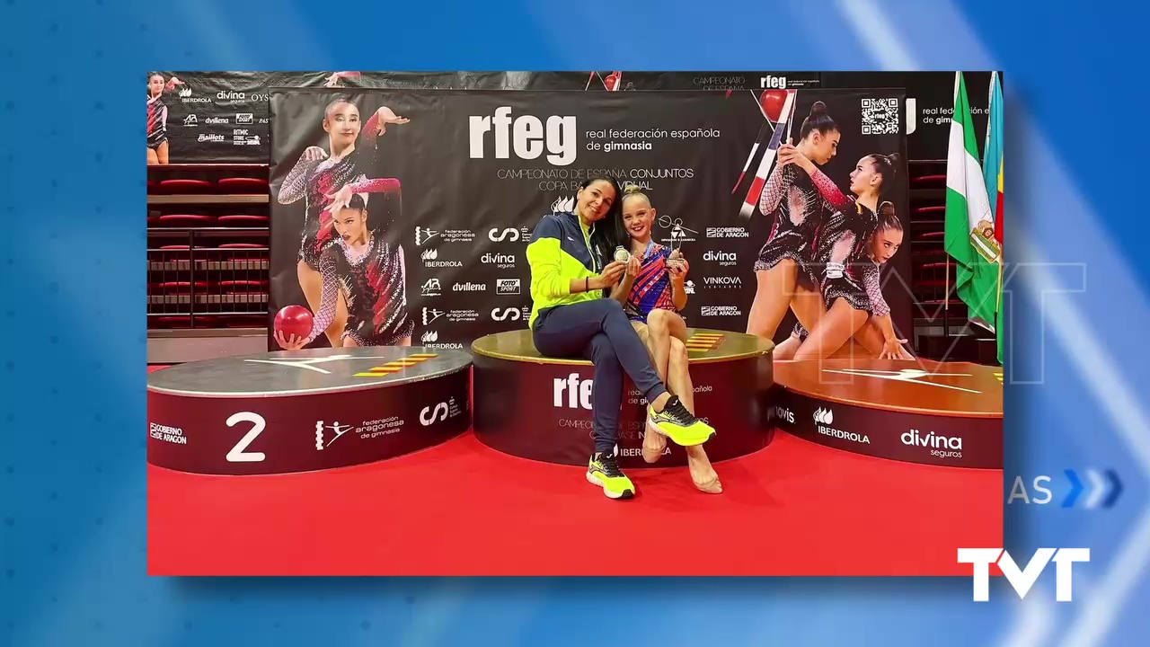 Imagen de La gimnasta Ilona Boichuk, campeona de España en categoría alevín