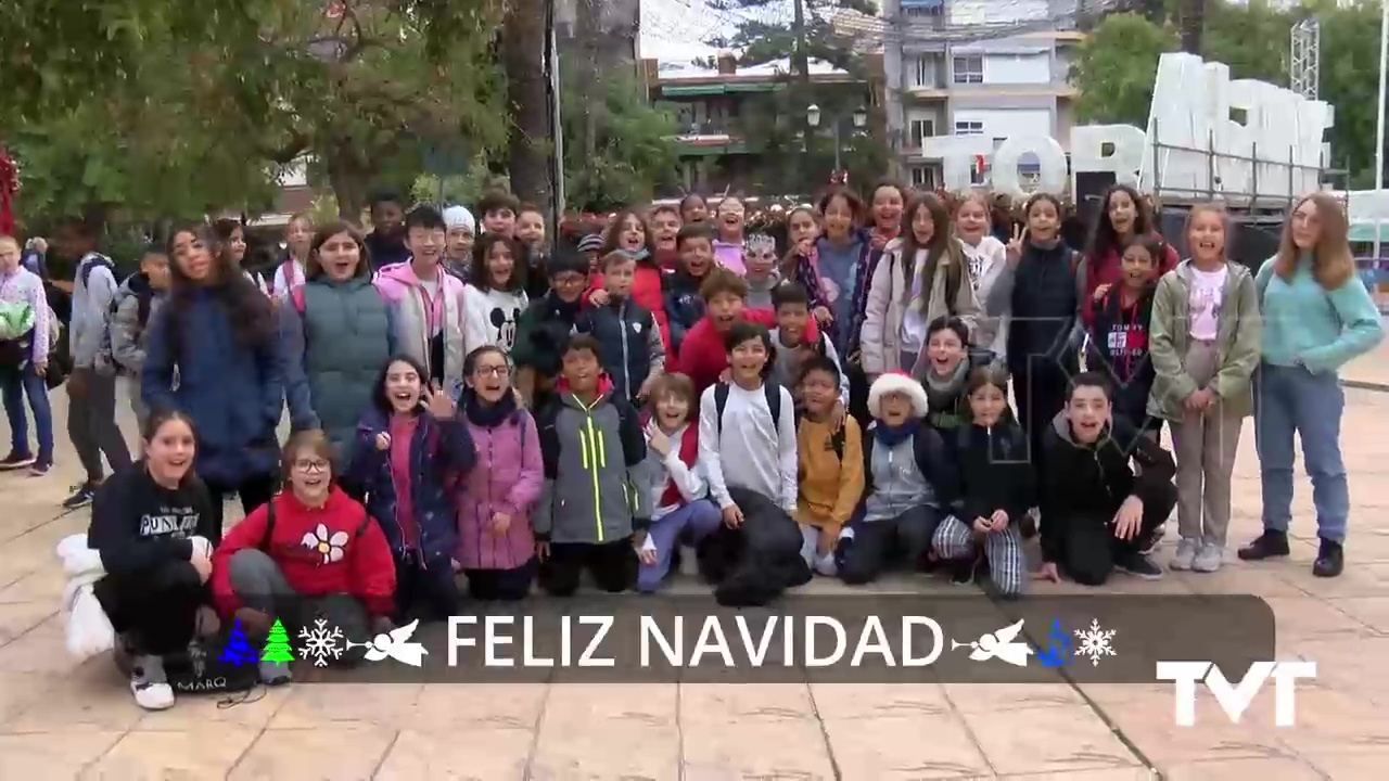 Imagen de Los niños participan en actividades Navidad