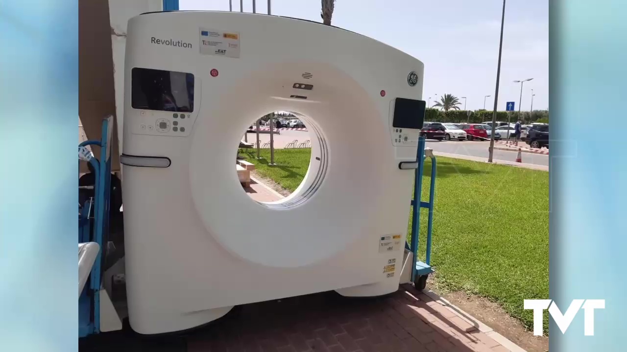 Imagen de El camión para las resonancias ubicado en el Hospital será de uso provisional