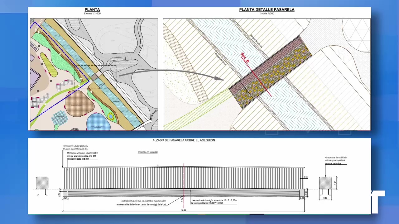 Imagen de Diseñada una pasarela peatonal para el Canal del Acequión