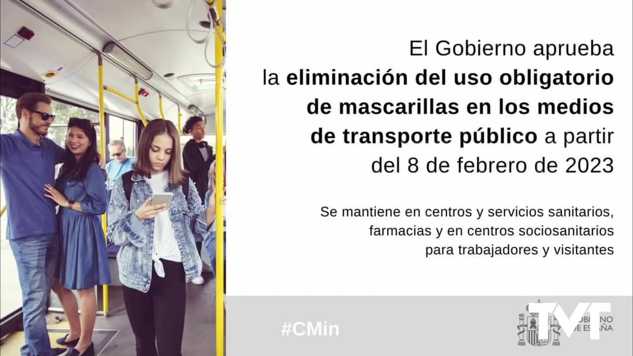 Imagen de El 8 de febrero acaba la obligatoriedad de llevar mascarilla en el transporte público