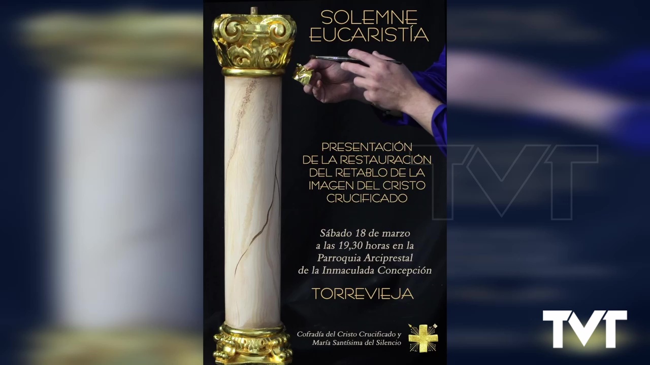 Imagen de Culmina la restauración del Altar del Cristo Crucificado