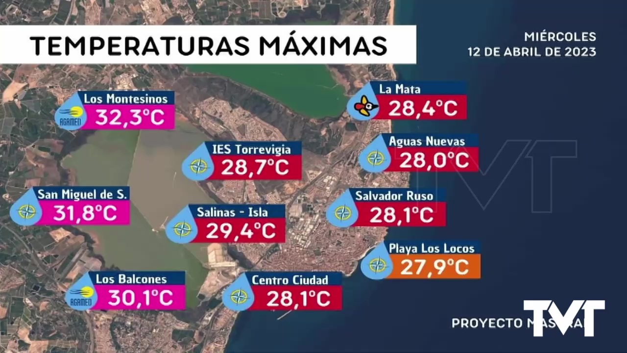 Imagen de Torrevieja registró el 12 de abril temperaturas que rozaron los 30 grados