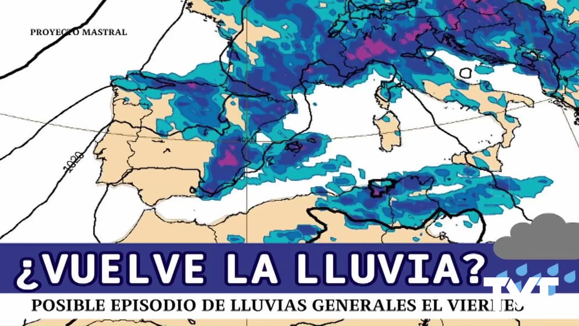 Imagen de Podría regresar la lluvia el viernes a Torrevieja