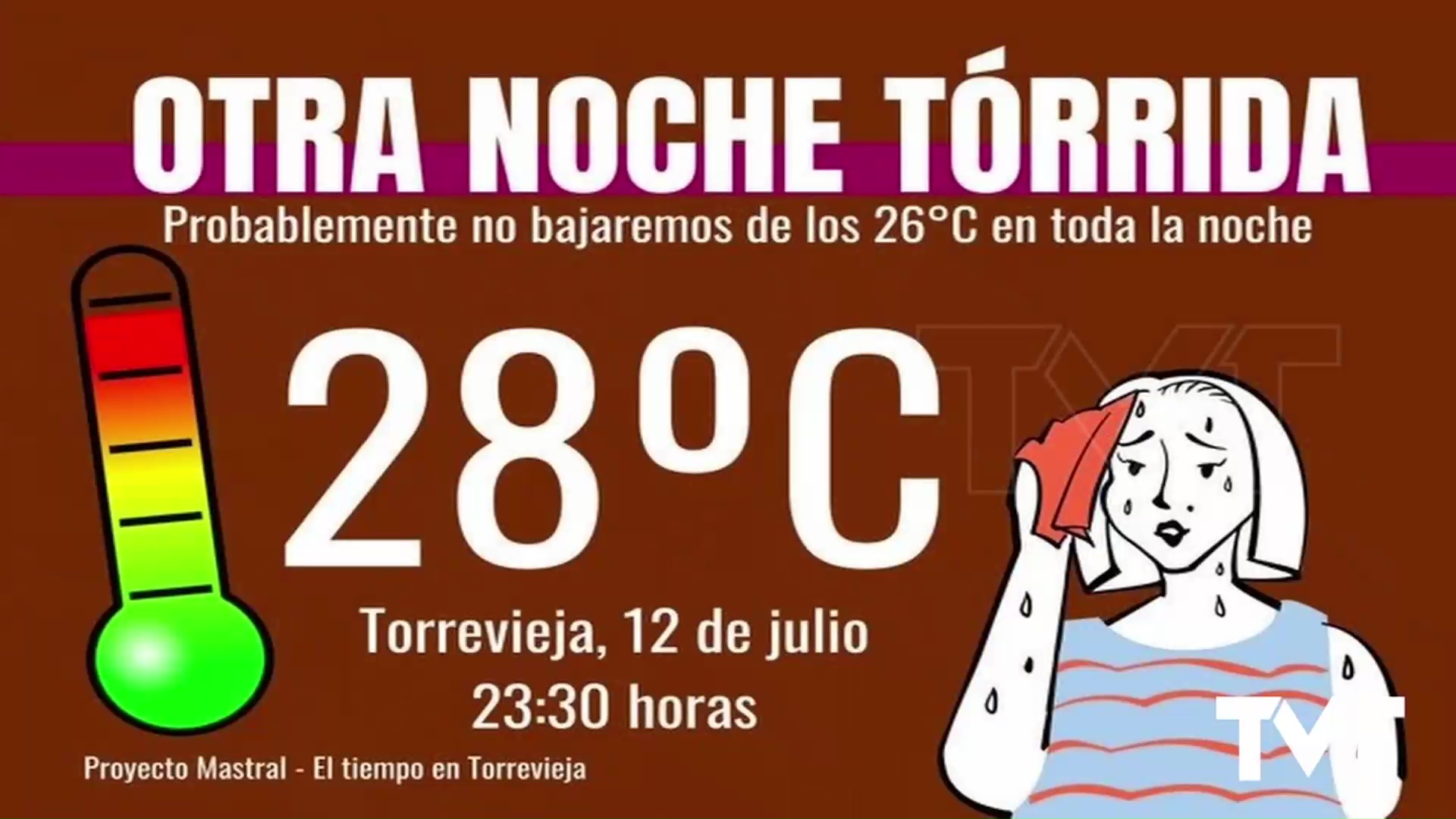 Imagen de Noche tórrida en Torrevieja con 28 grados y humedad cercana al 90%