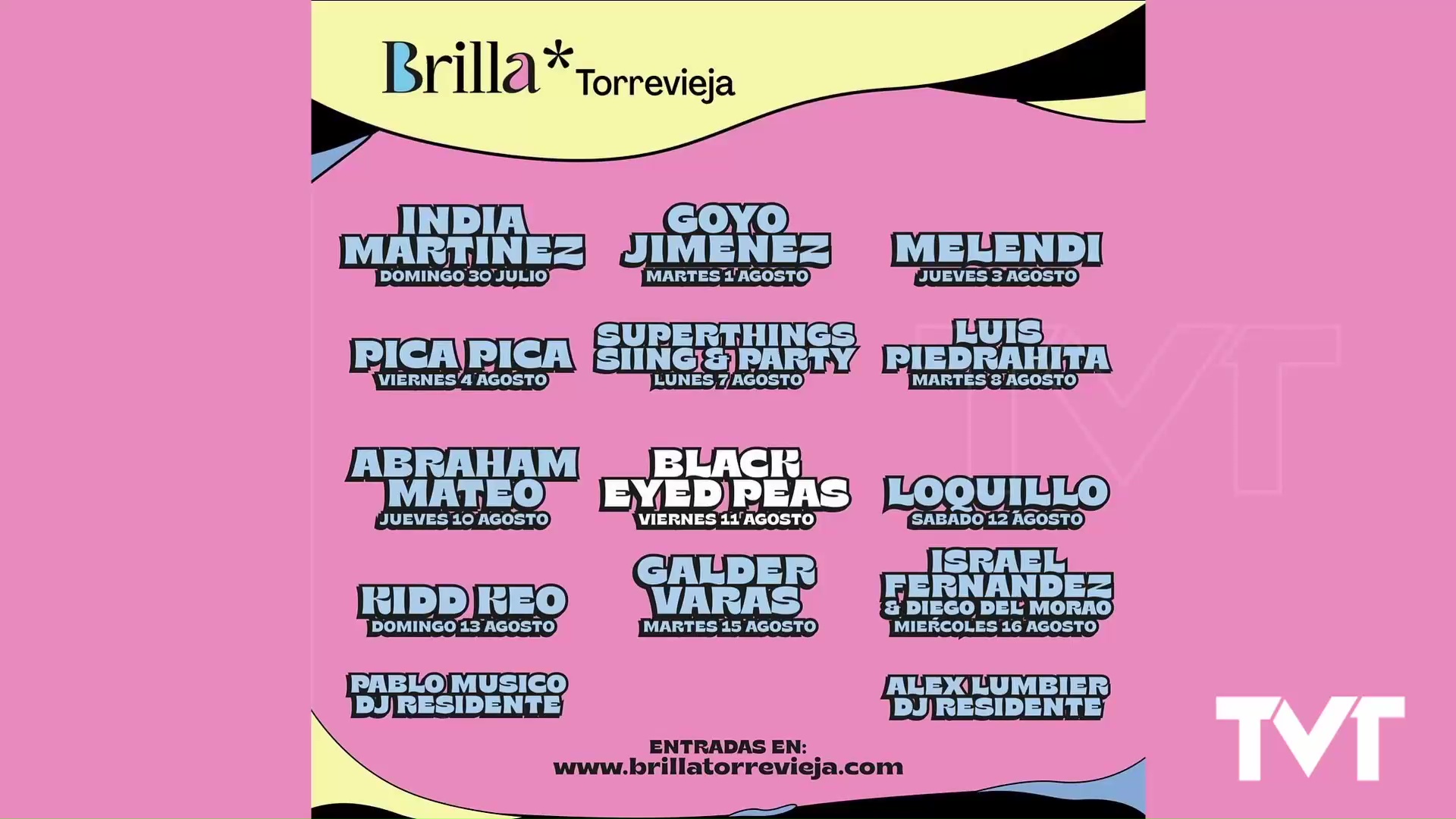 Imagen de Brilla Torrevieja recibe a Black Eyed Peas en su tercera semana