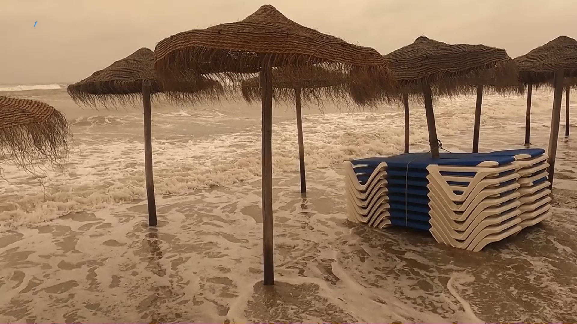 Imagen de La DANA deja caída de cascotes y árboles a su paso por Torrevieja