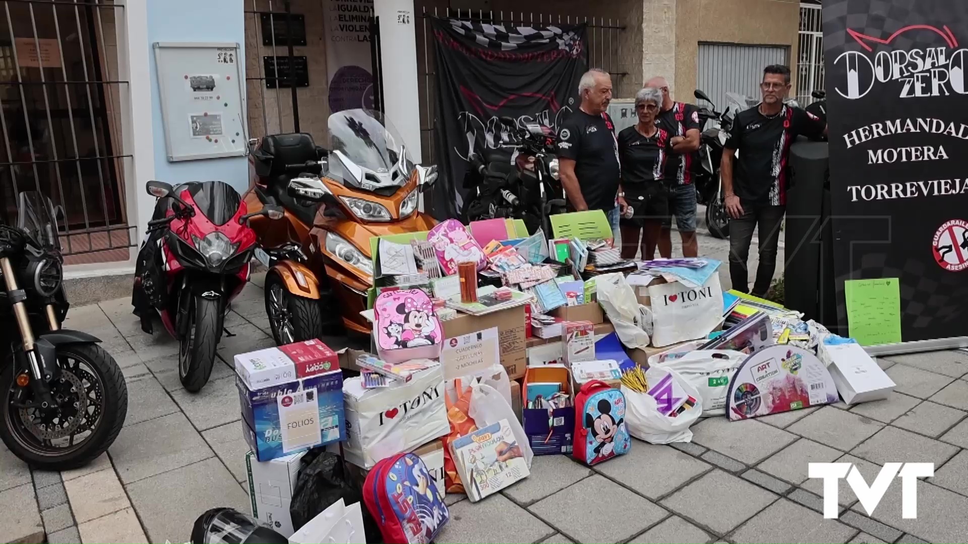 Imagen de Una veintena de comercios participan en la caravana motera solidaria de la Hermandad Dorsal Zero