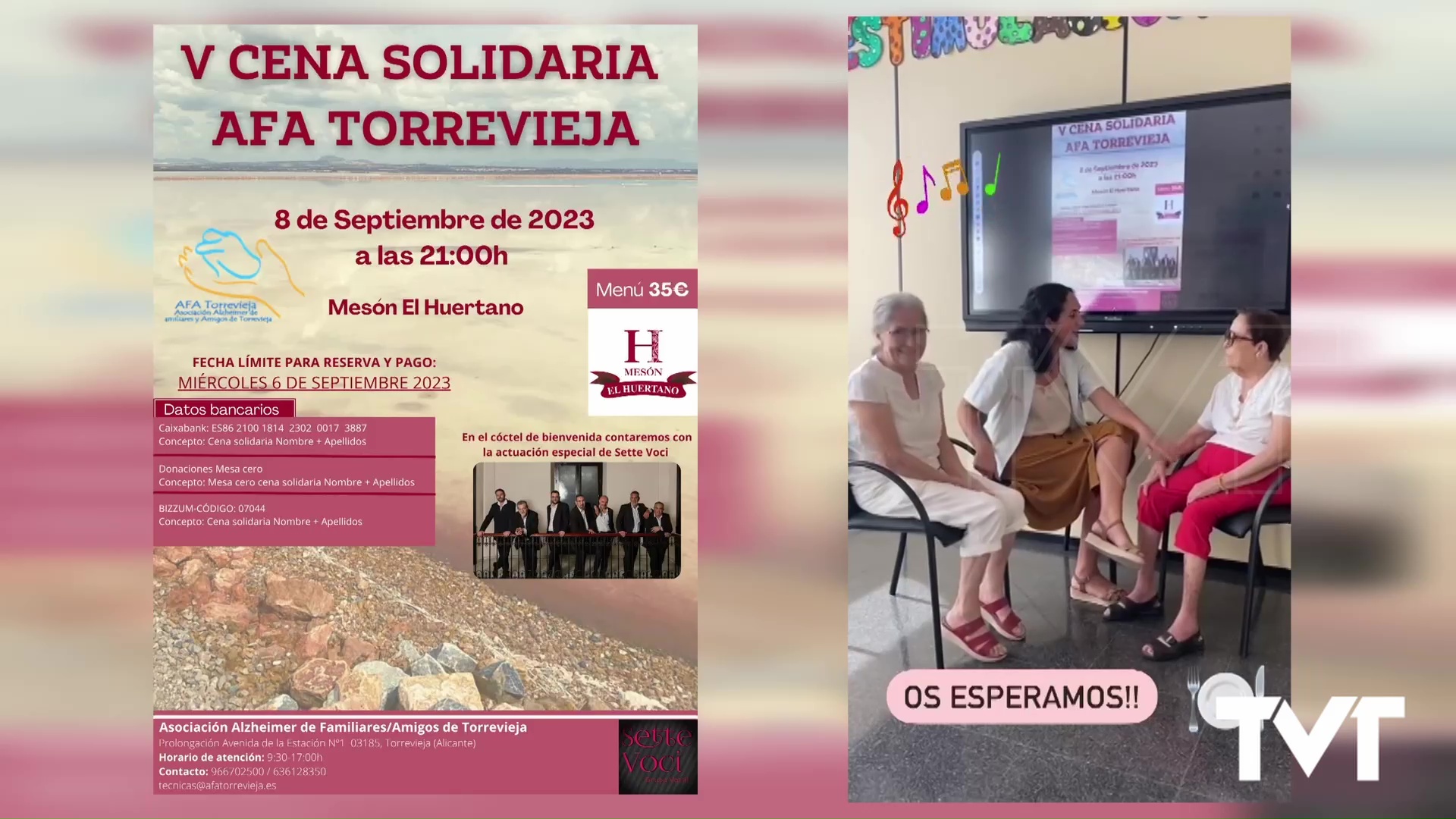 Imagen de Cena solidaria para mejora de la atención de personas con Alzheimer