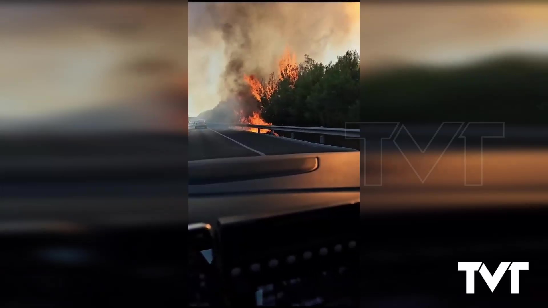 Imagen de Un incendio de matorral a la altura del cementerio de Torrevieja obliga a cortar la N-332 durante dos horas