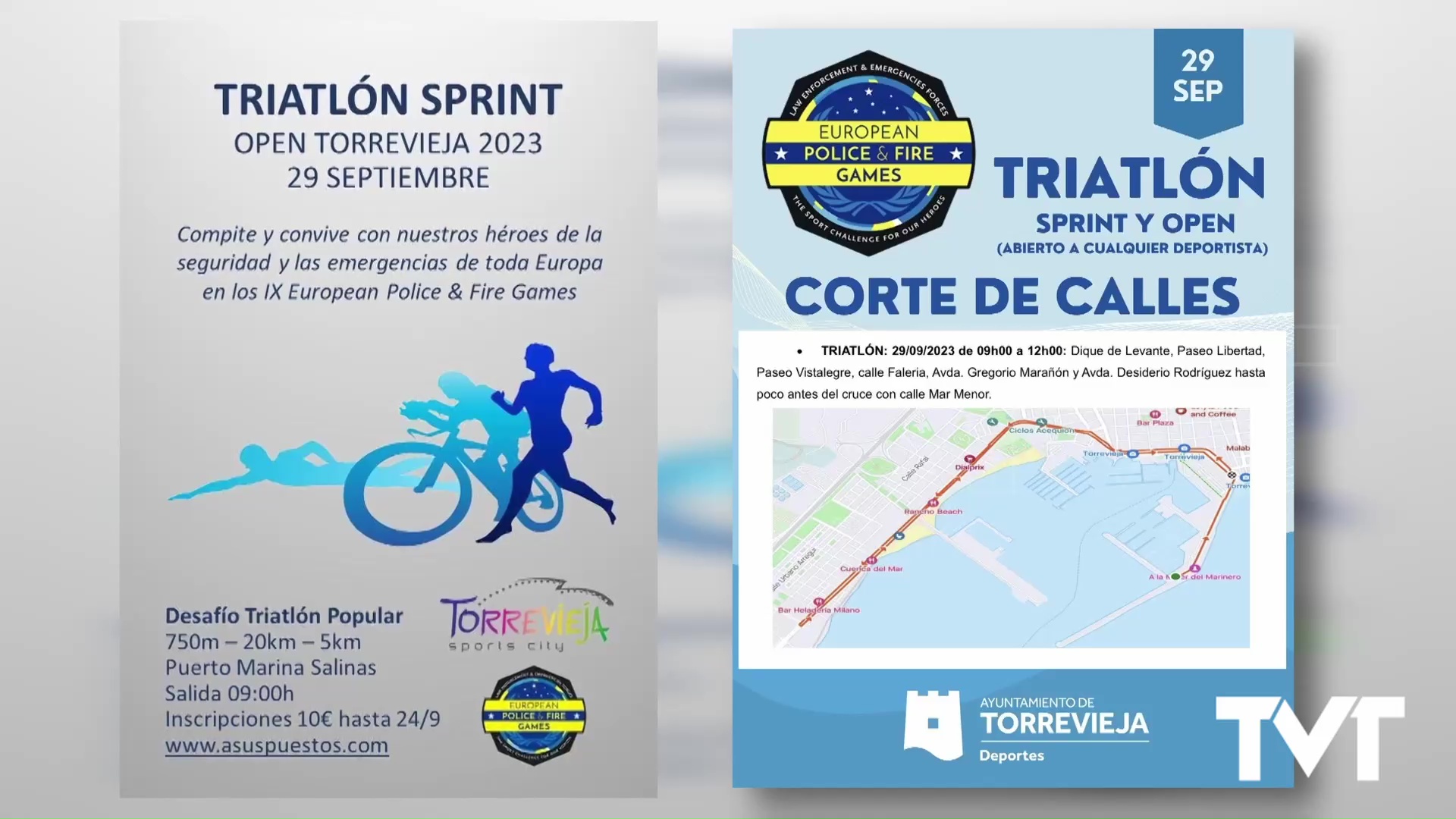 Imagen de Los Juegos Europeos de Policías y Bomberos se ponen en marcha el 29 de septiembre con un triatlón popular 