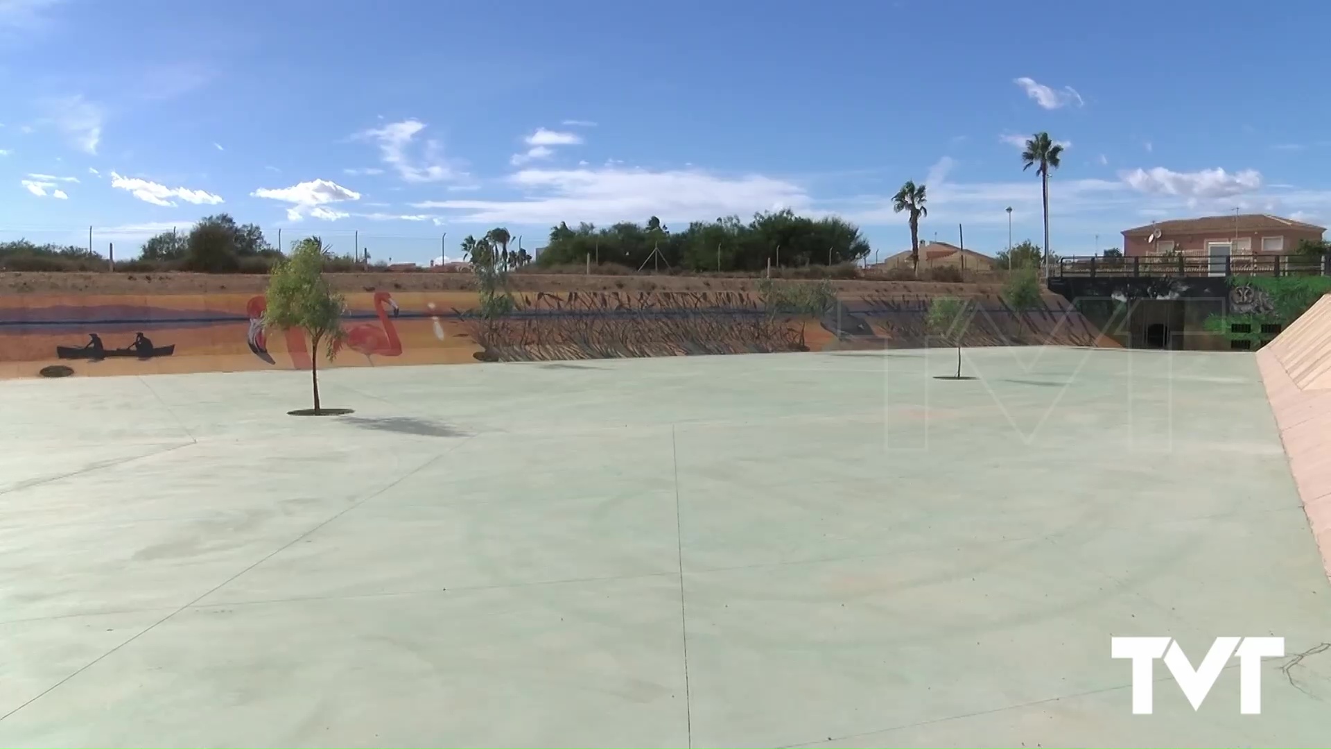 Imagen de La balsa de laminación de la Torreta Florida se aprovechará con instalaciones deportivas cuando no haya fuertes lluvias