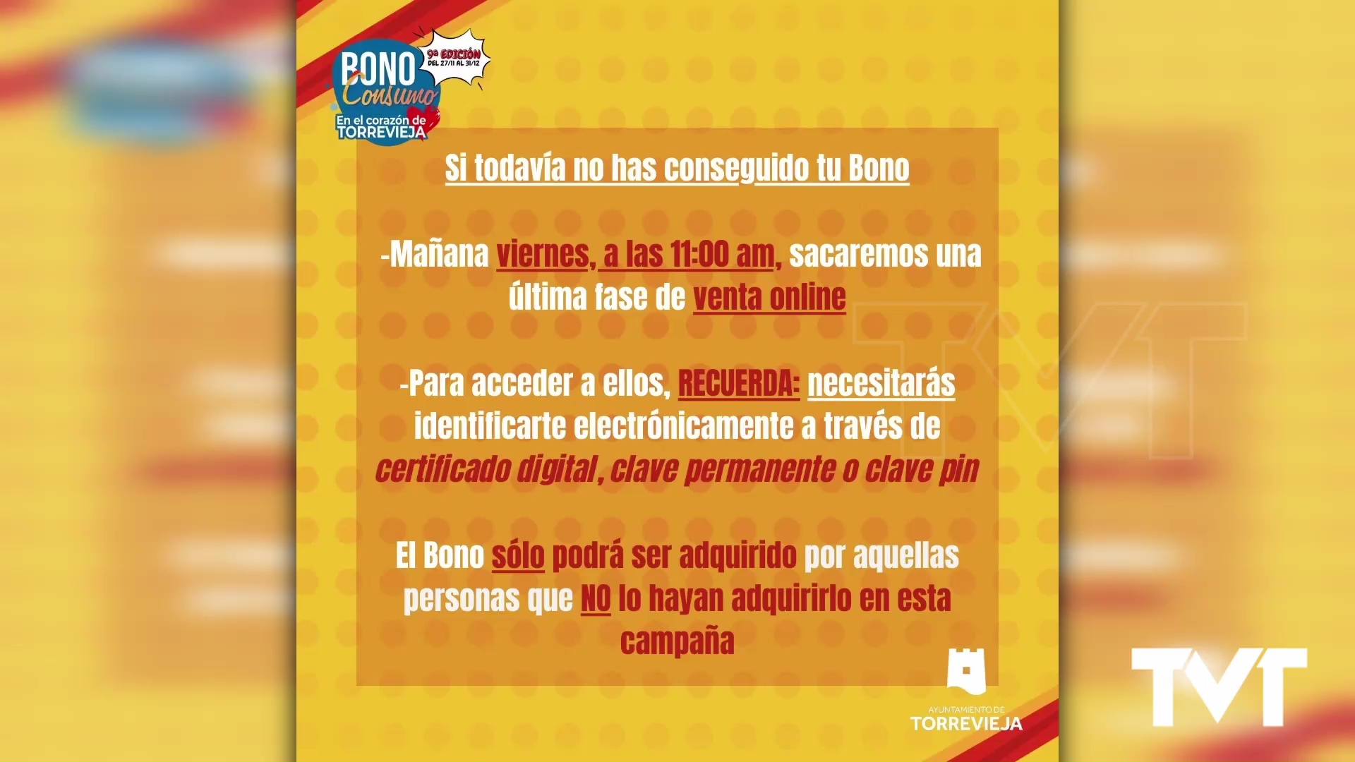 Imagen de Sale a la venta la última fase de venta online del Bonoconsumo