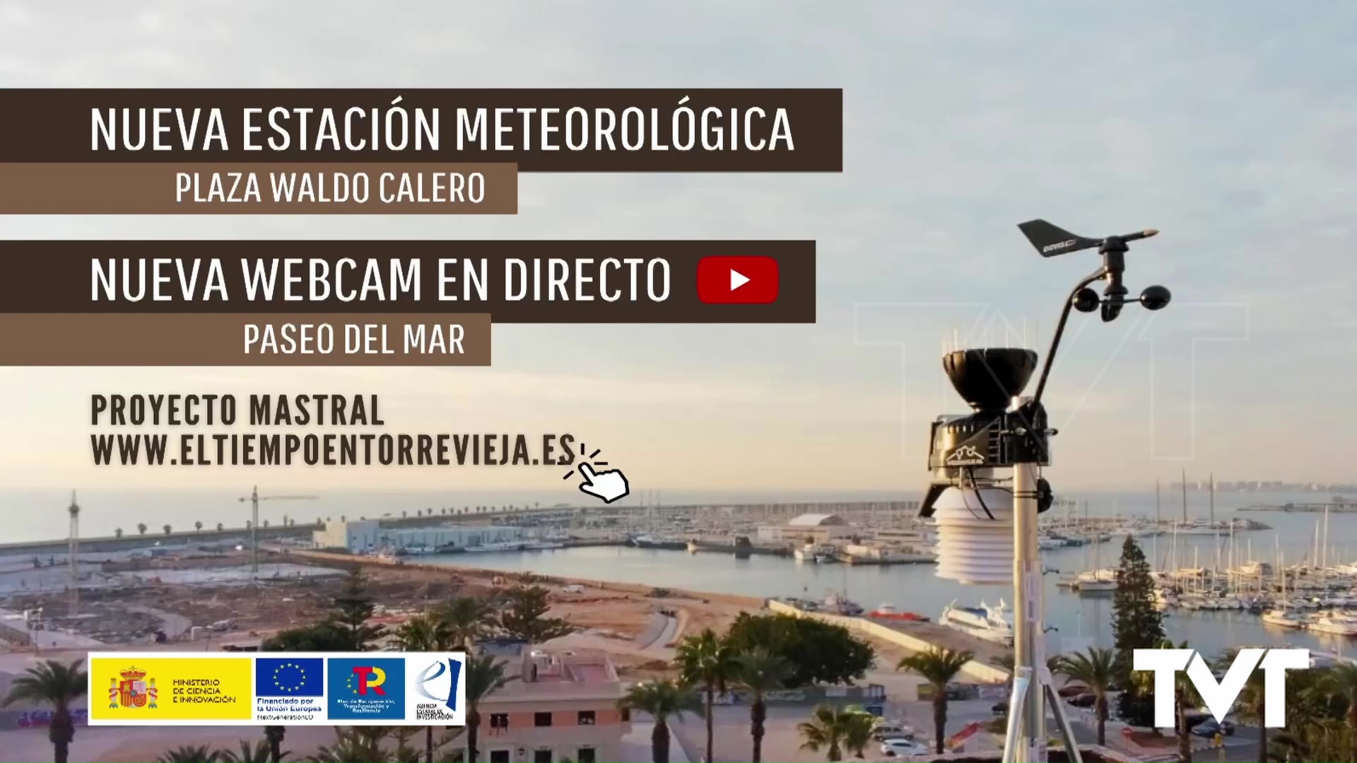 Imagen de Torrevieja cuenta con una nueva estación meteorológica y una nueva webcam en directo