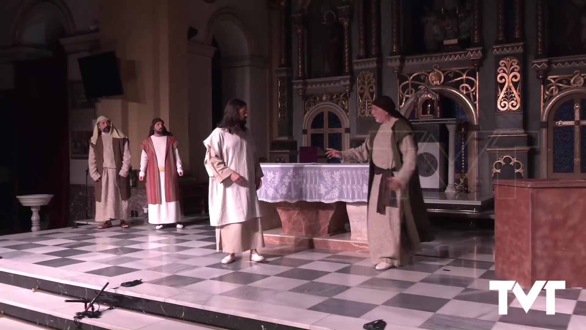 Imagen de Getsemaní regresa al templo arciprestal de la Inmaculada con la representación «La Pasión»