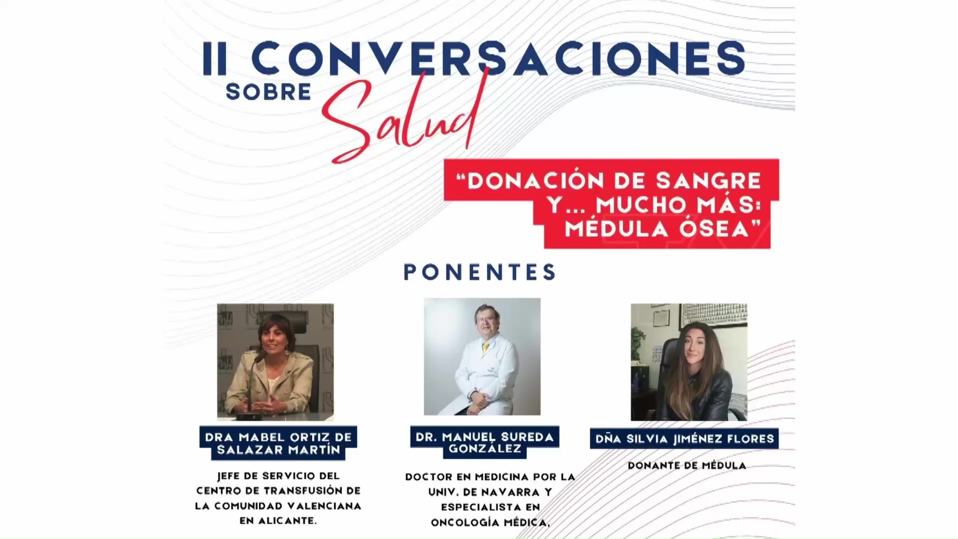 Imagen de El 15 de marzo se celebra la 2ª edición de Conversaciones sobre salud dedicada a la donación de sangre y médula ósea 